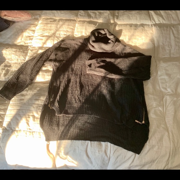 Dark Grey Cowl neck sweater (sz 2X) - Picture 2 of 8